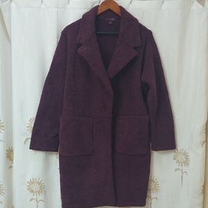 Barefoot Dreams Cozychic Button Front Coat - Fig